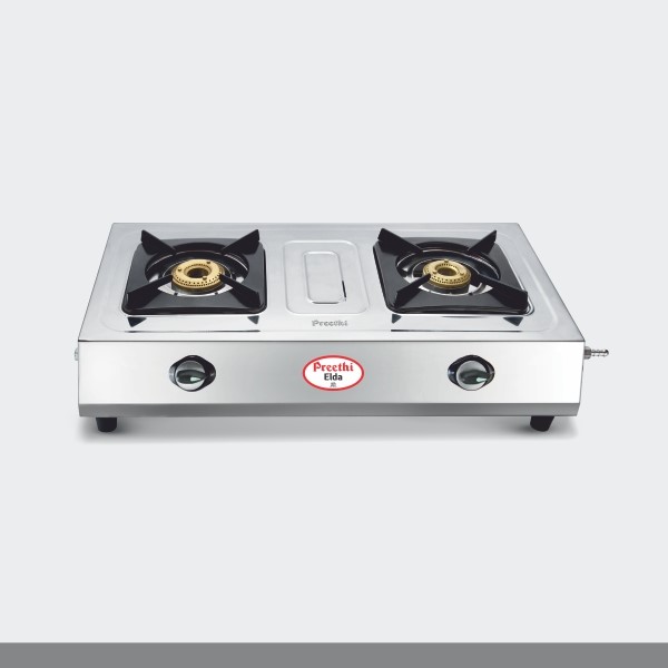 PreethiGas StoveELDA 2 BURNER SSGS 001 Anil Electronics